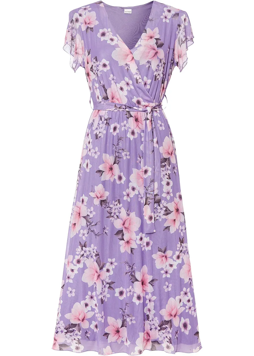 Midikleid aus Mesh
