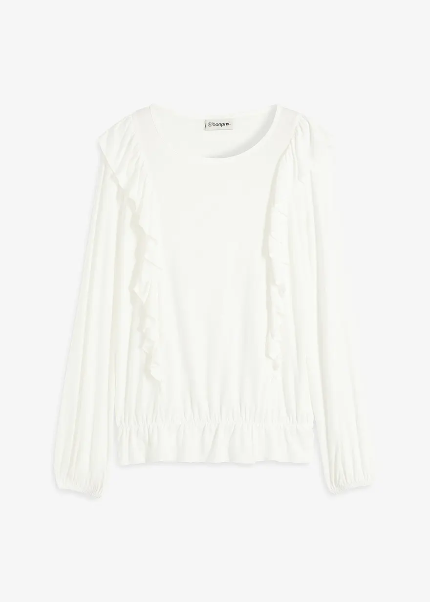Shirtbluse mit Volants