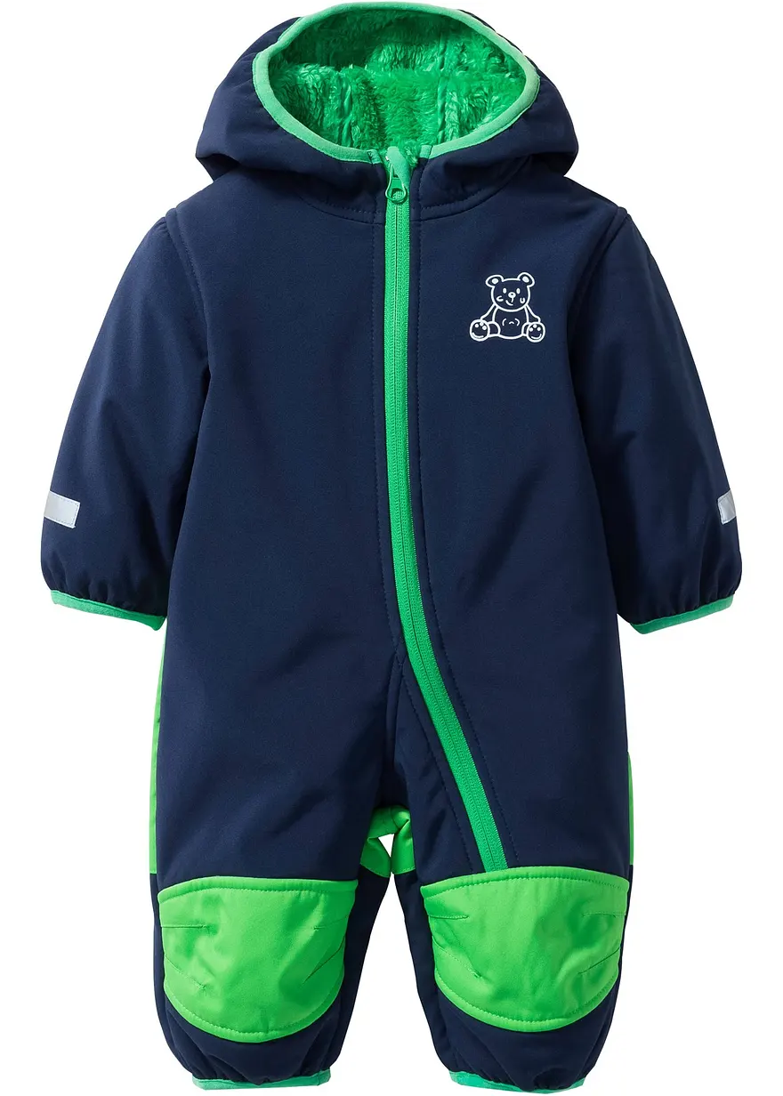 Softshell Overall mit Teddyfleece und Kapuze