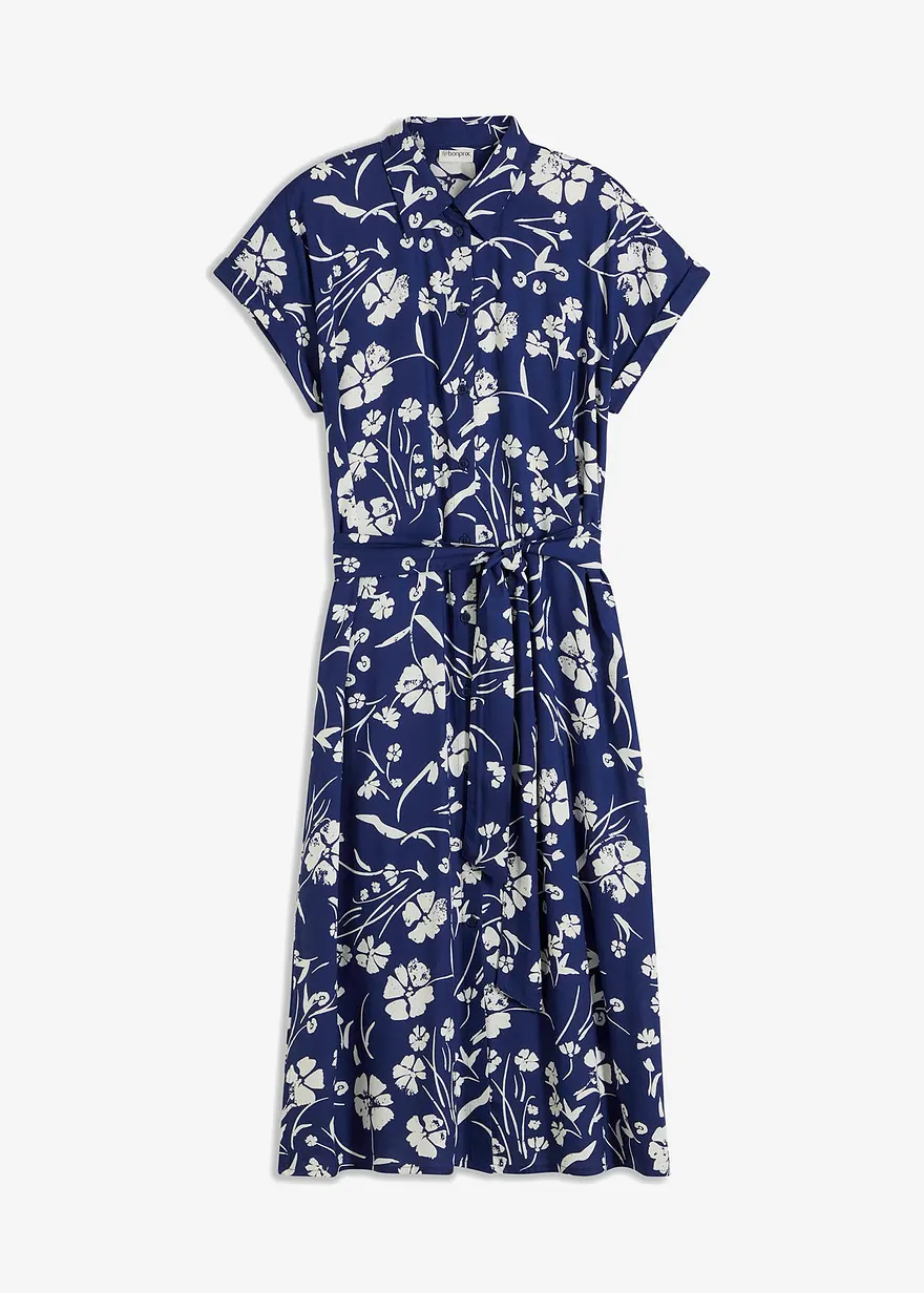 bedrucktes Blusenkleid