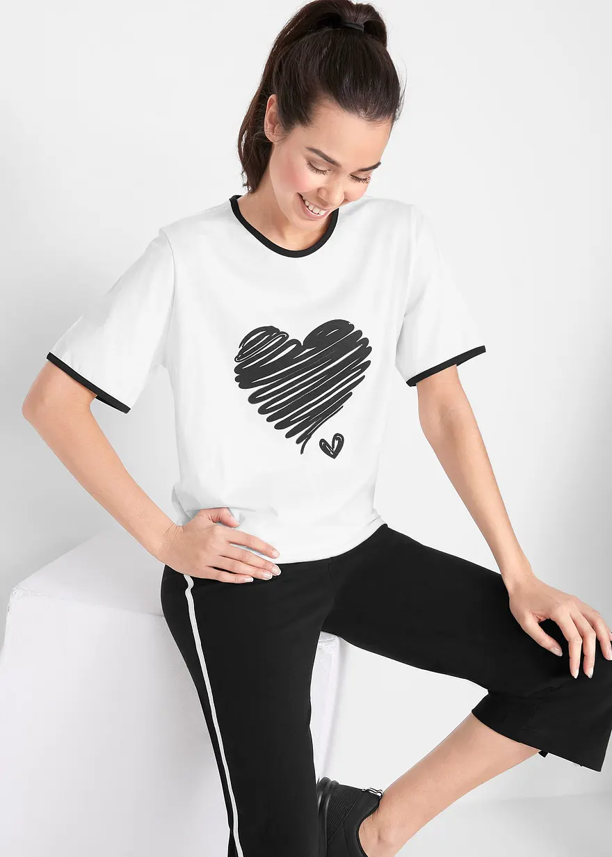 Longshirt 2er Pack, kurzarm