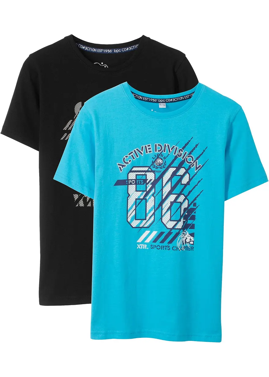 T-Shirt aus reiner Bio-Baumwolle (2er Pack)