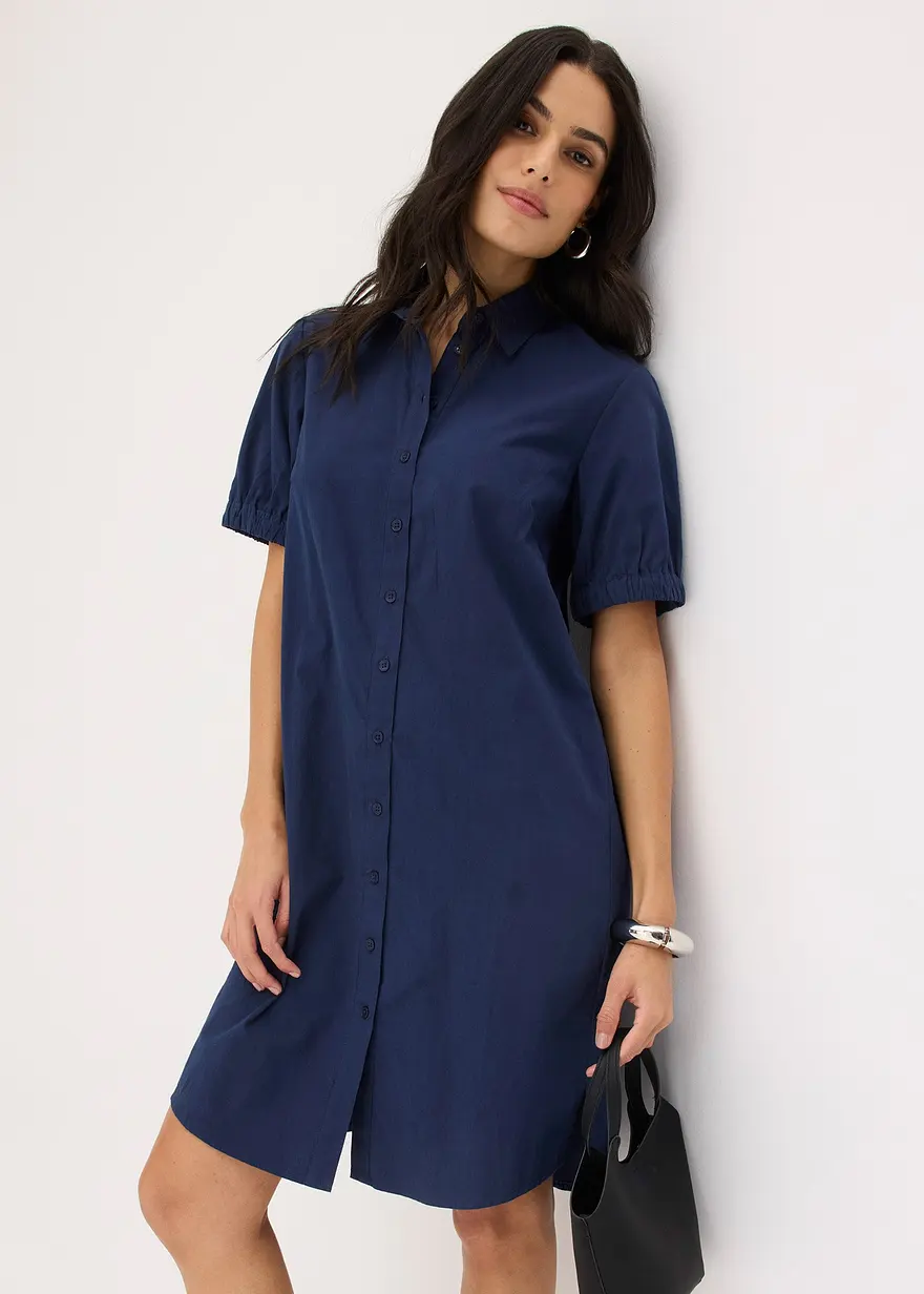 Kleid aus Baumwoll- Popeline