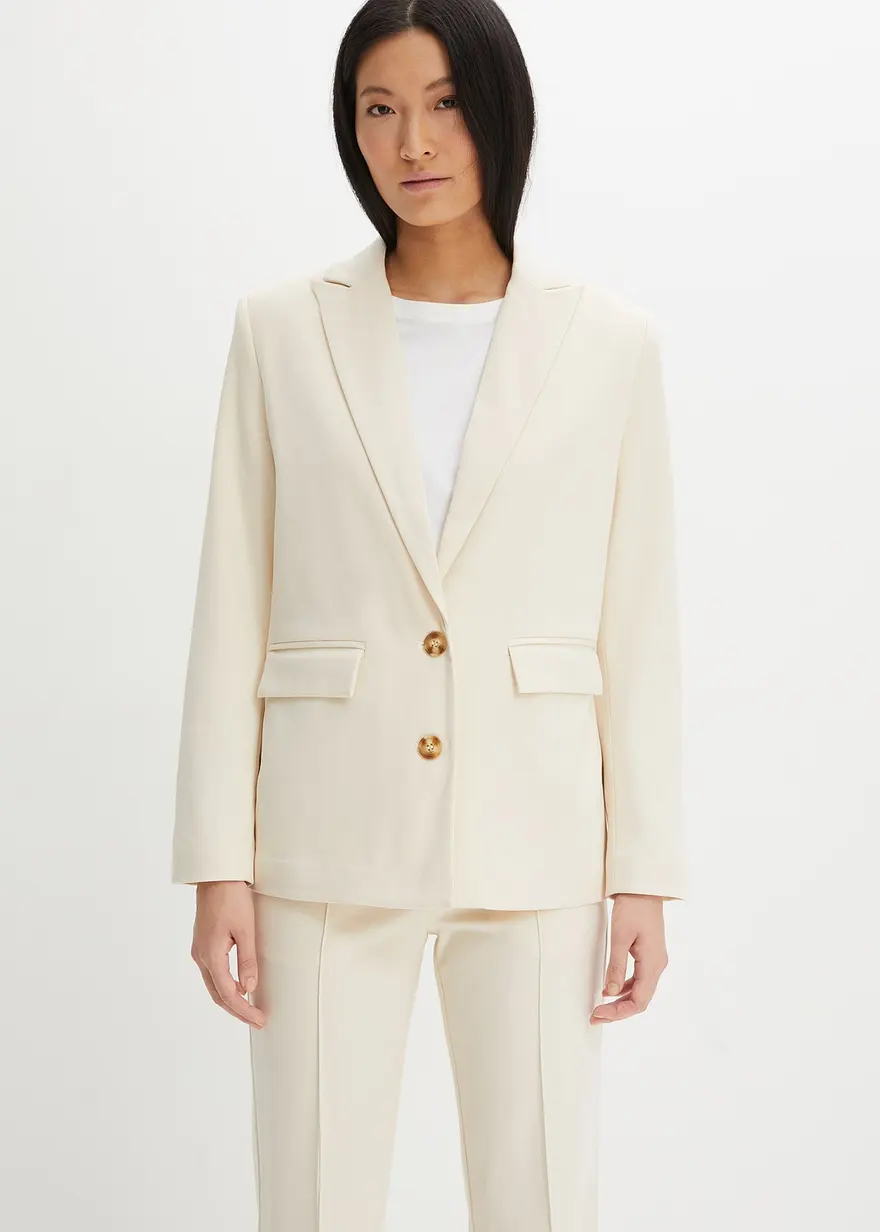 Lässiger Blazer mit recyceltem Polyester