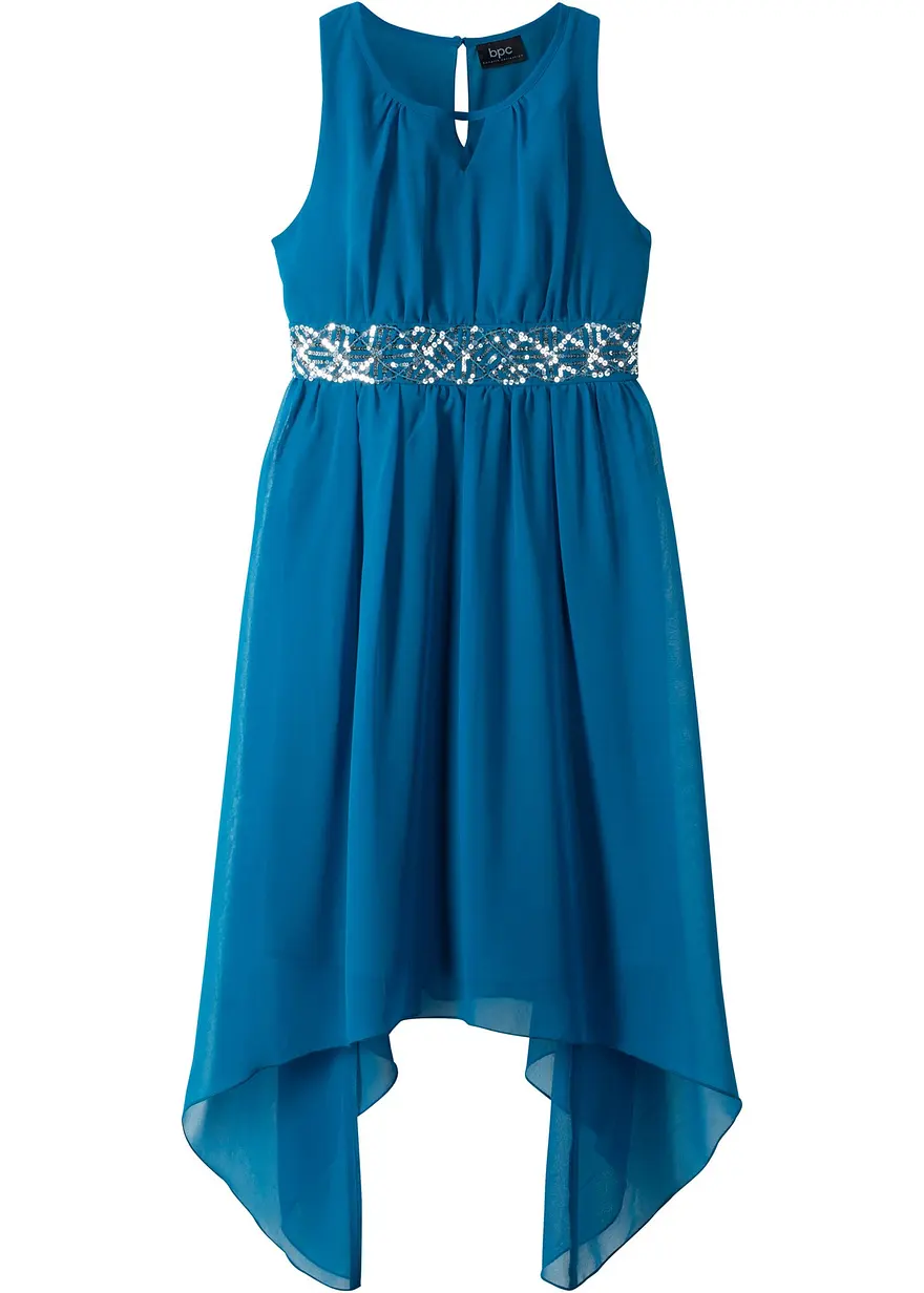 Chiffonkleid mit Pailletten
