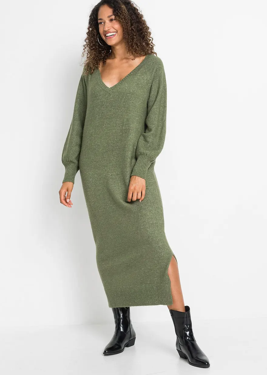 Oversized Strickkleid in Midilänge