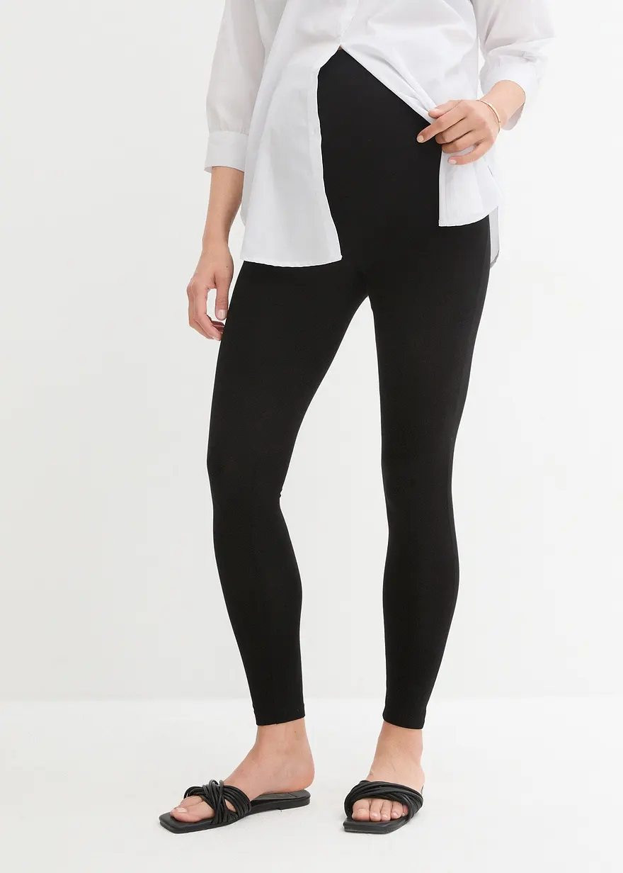 Umstandsleggings aus Bio-Baumwolle (2er Pack)