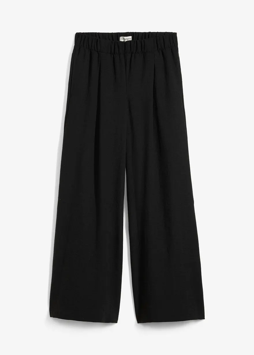 Palazzo-Hose mit Bundfalten