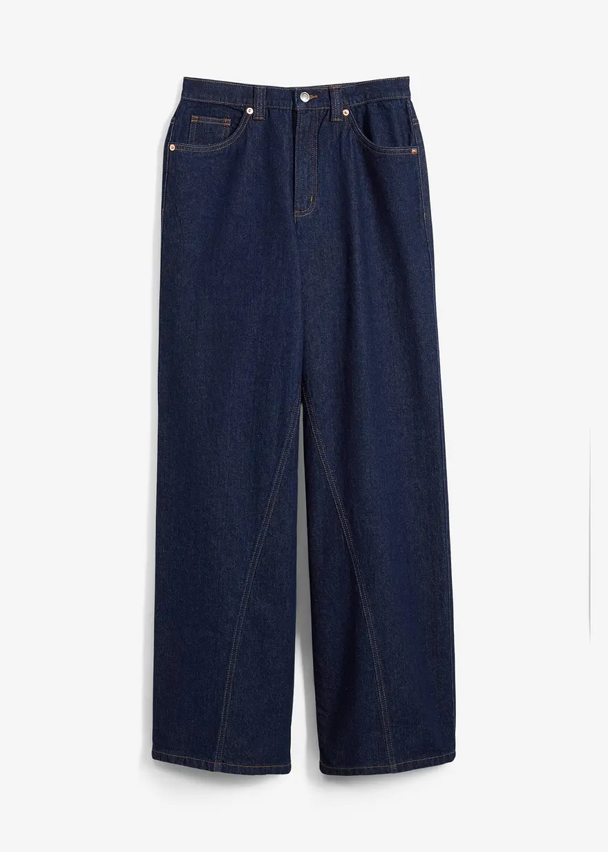 Wide-Leg-Jeans High Waist, Low Stretch