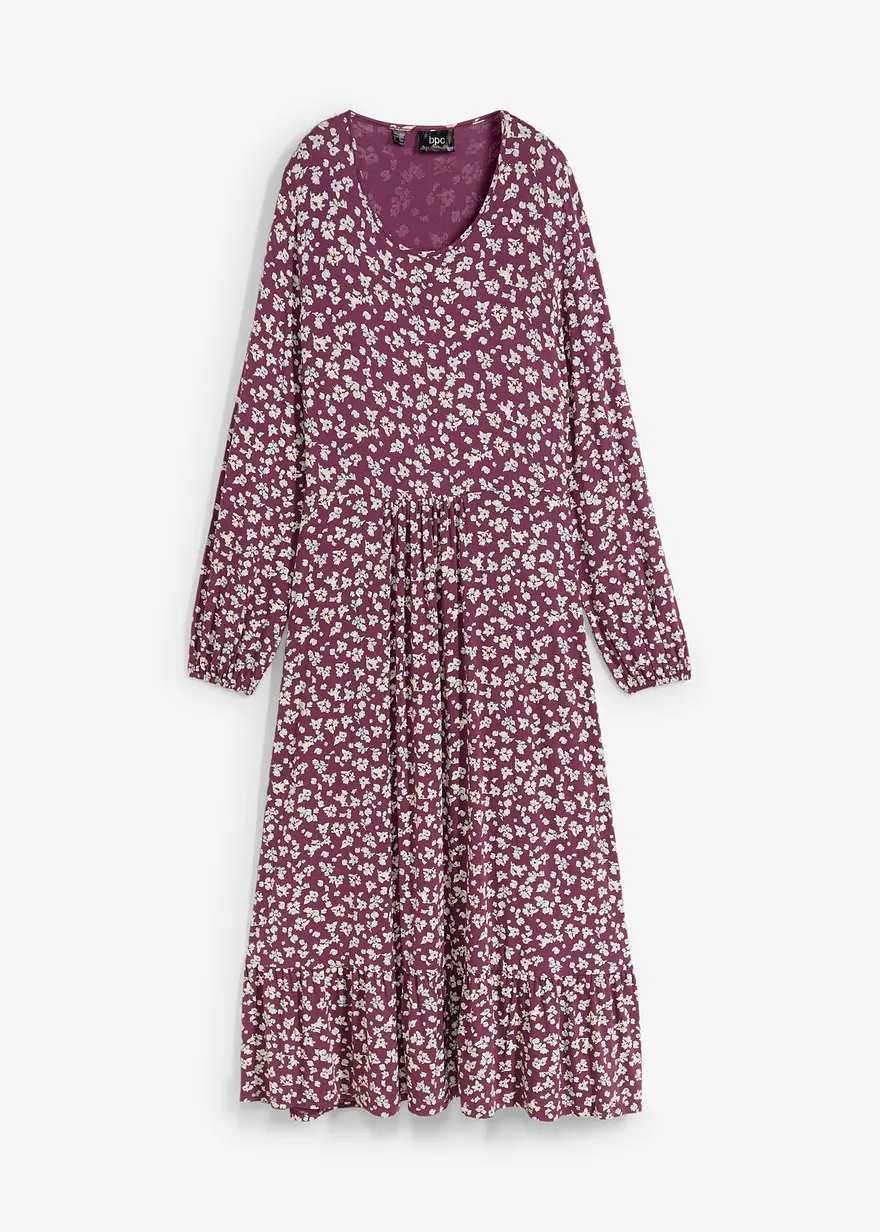 Jerseykleid aus fließendem Viskose-Mix