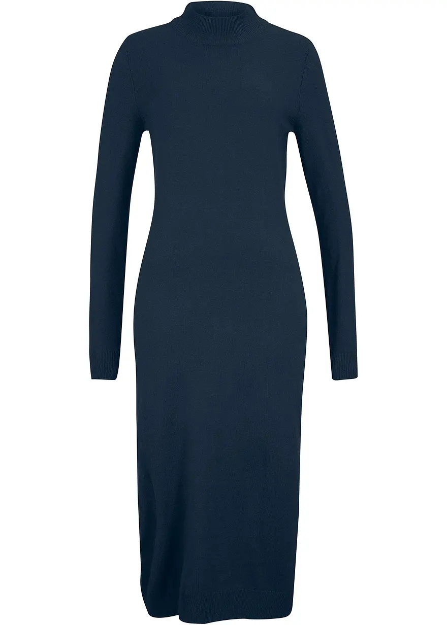 Strickkleid mit Stehkragen