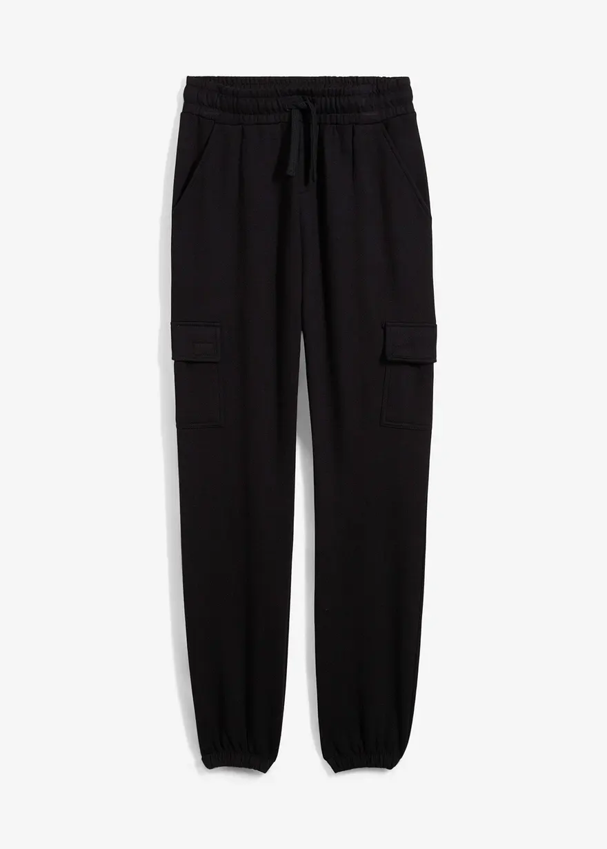 Jogginghose mit Cargotaschen aus reiner Bio-Baumwolle