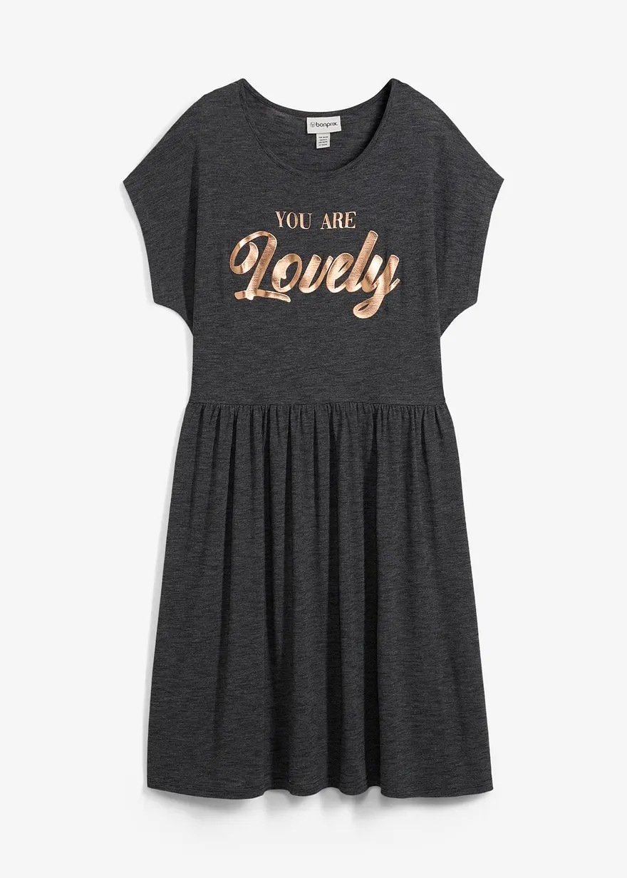 Shirtkleid mit Print aus Viskose-Mix