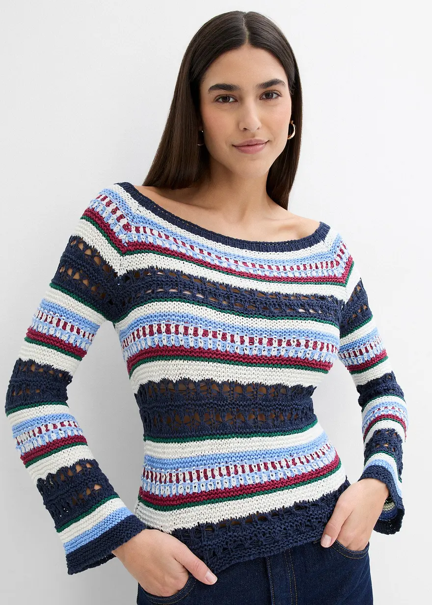 Pullover aus Lochmuster
