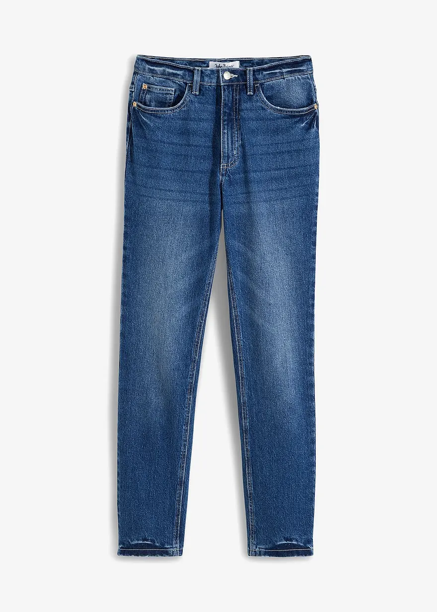 Straight Jeans High Waist, Low Stretch