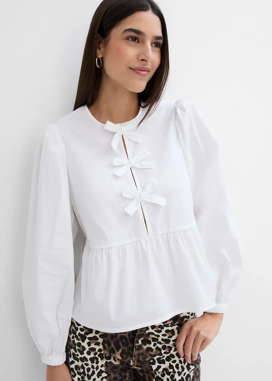 Bluse mit Schleifendetails