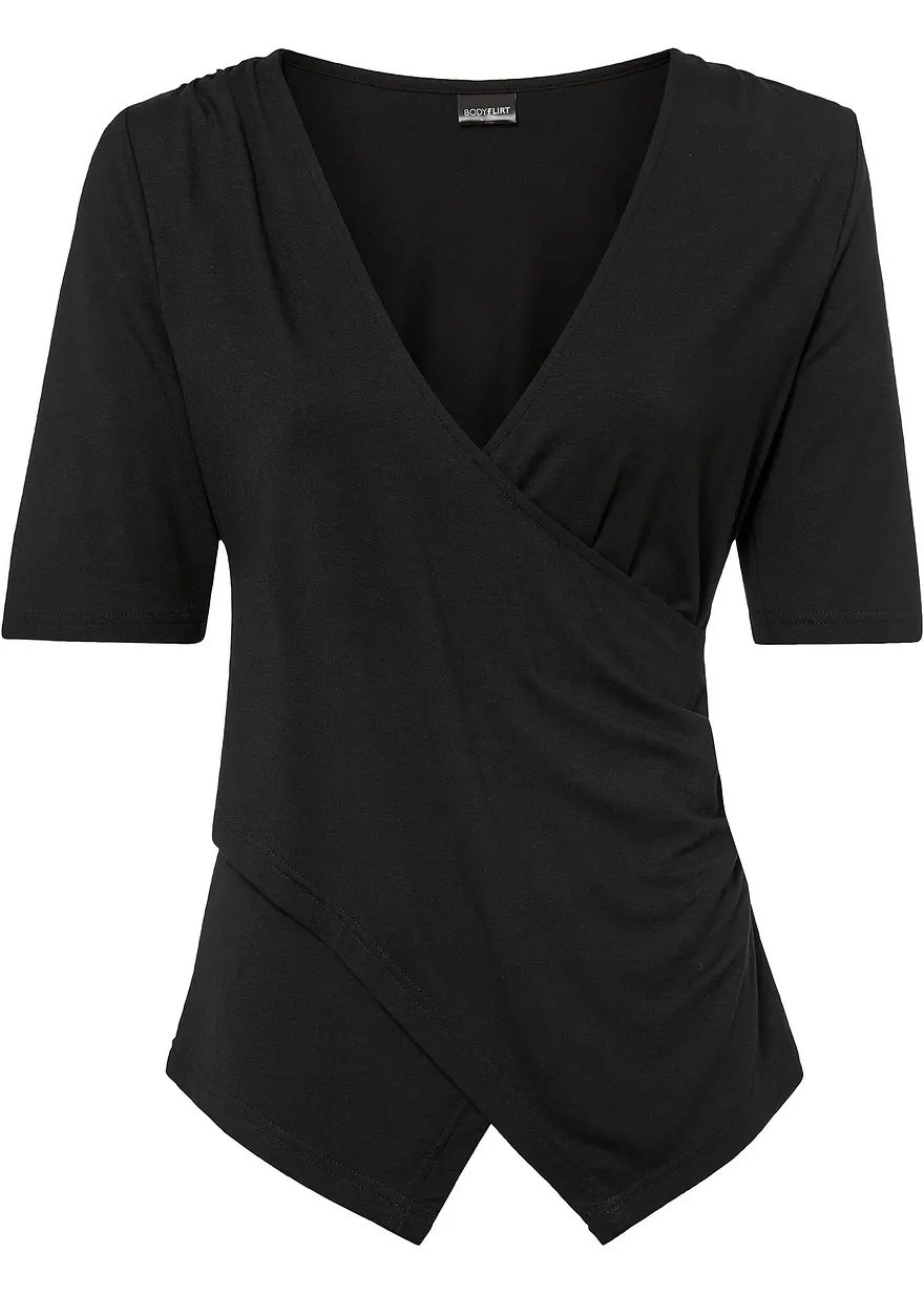 Shirt in Wickeloptik