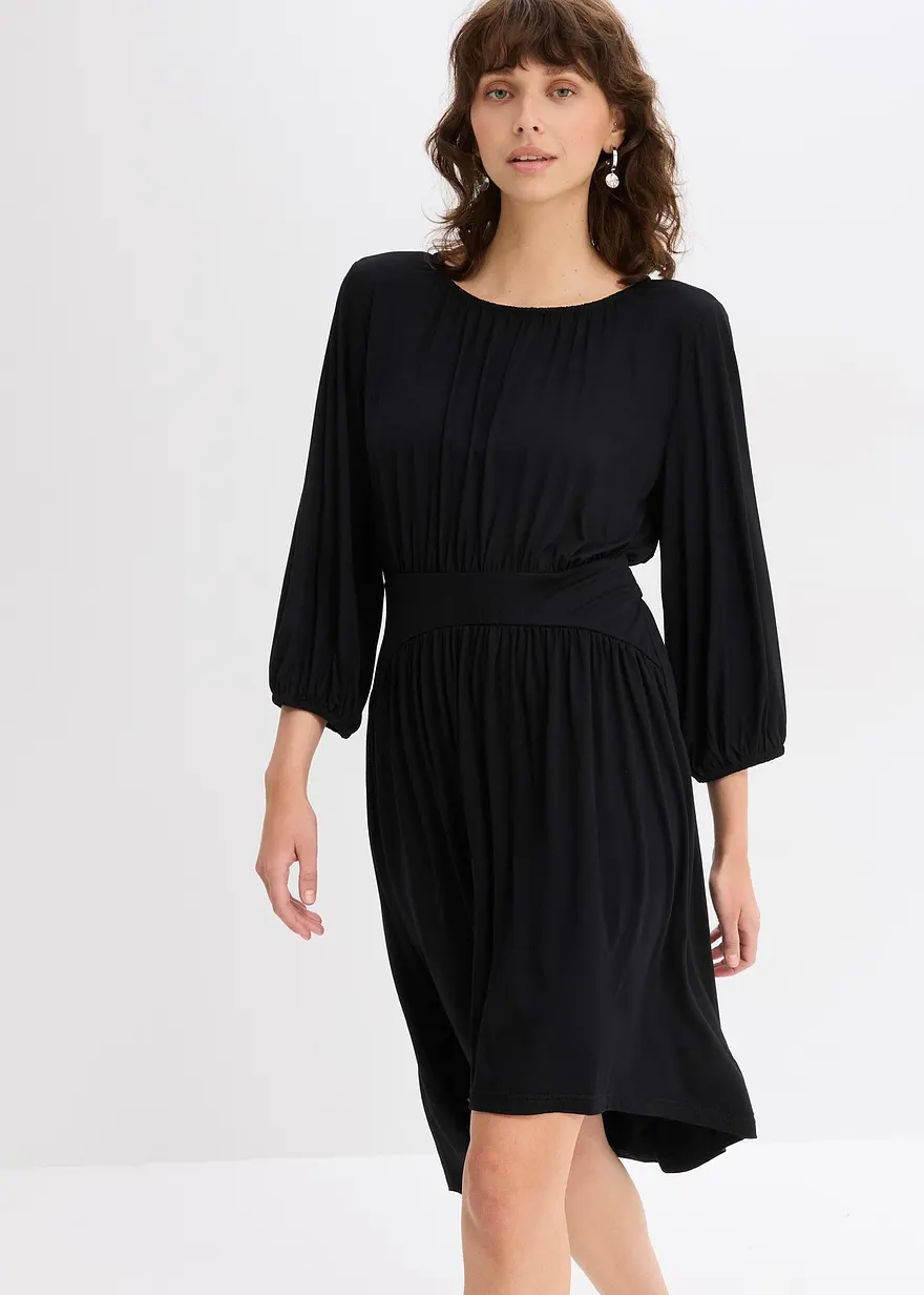 Jerseykleid mit Raffungen