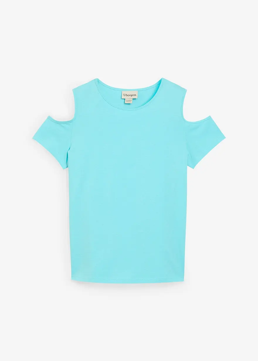 Cold-Shoulder-Shirt aus reiner Bio-Baumwolle
