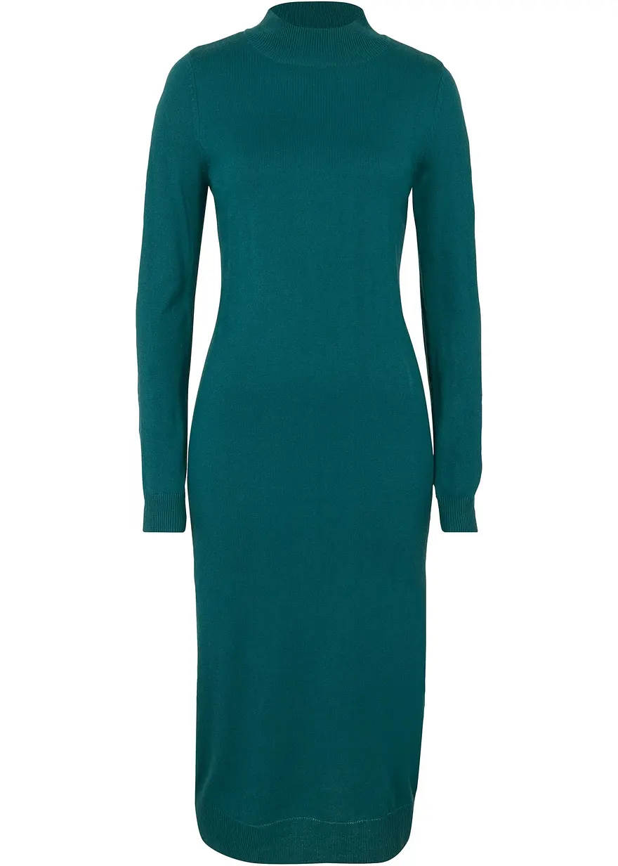 Strickkleid mit Stehkragen