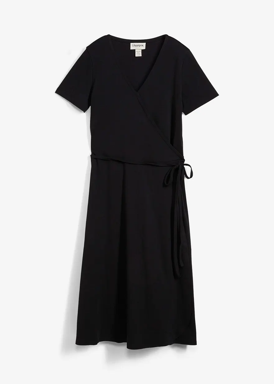Jerseykleid mit Wickeldetail