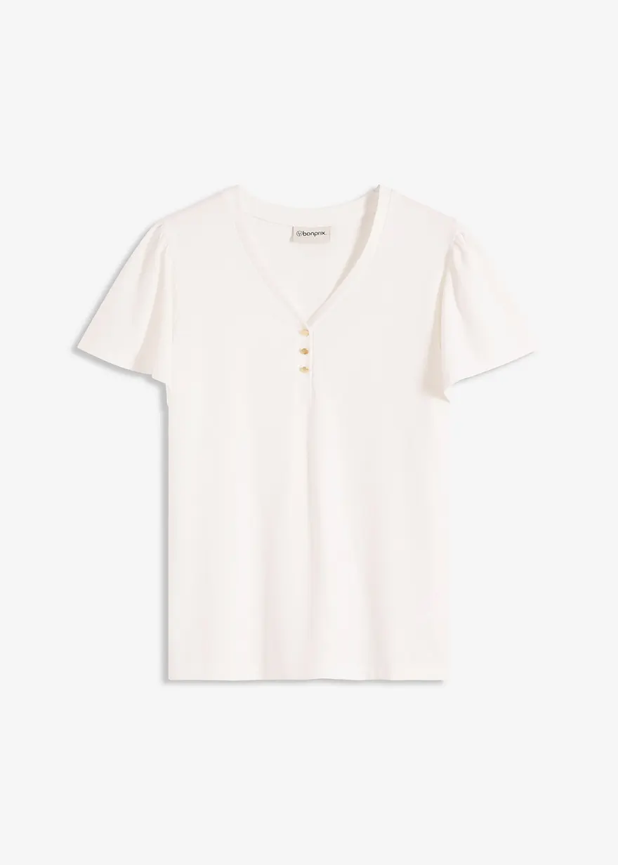 Shirt aus Viskose mit Knöpfen