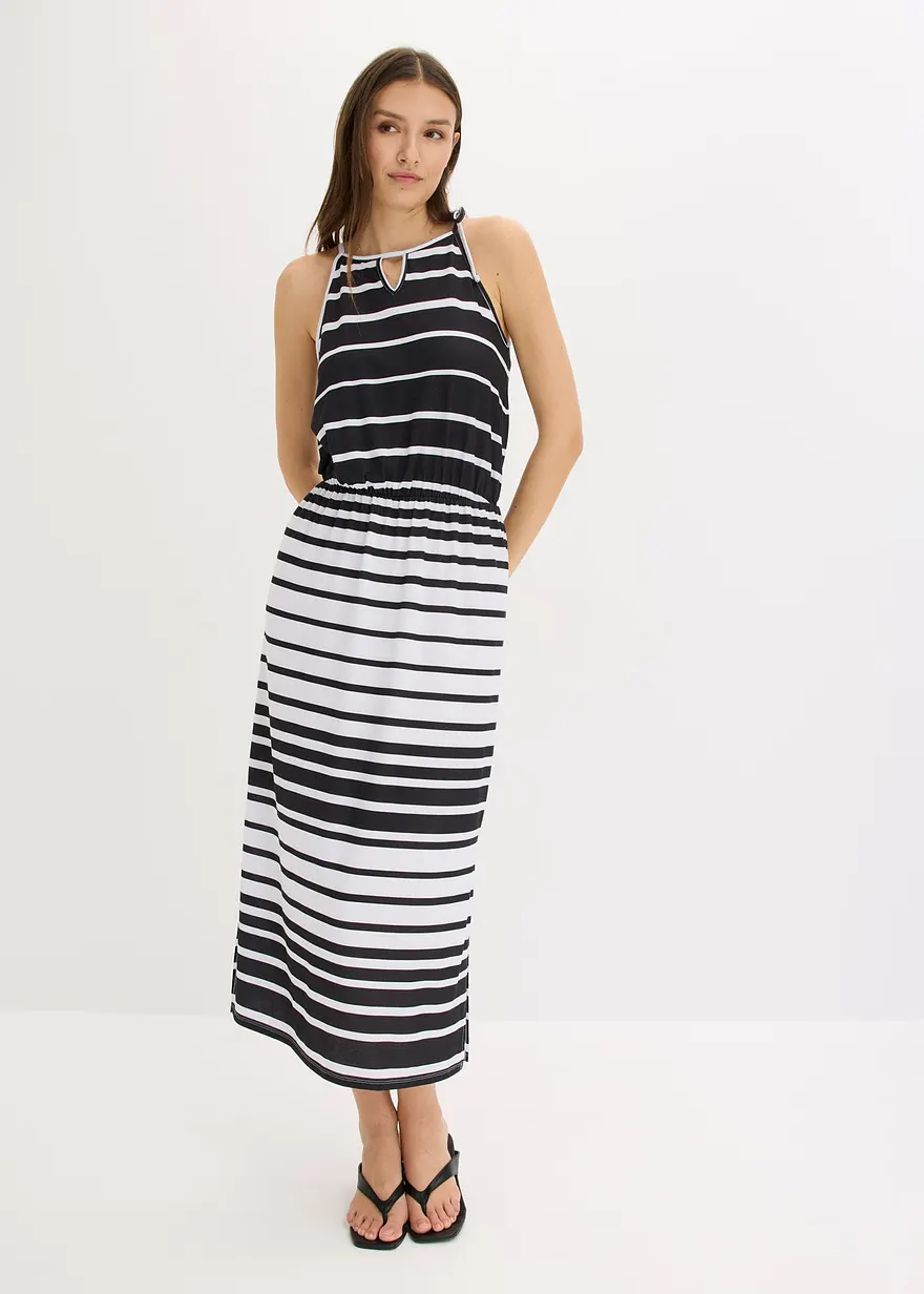 Jerseykleid mit Schnürung