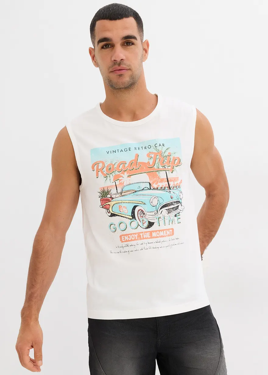 Muskel-Shirt in gewaschener Optik (2er Pack)