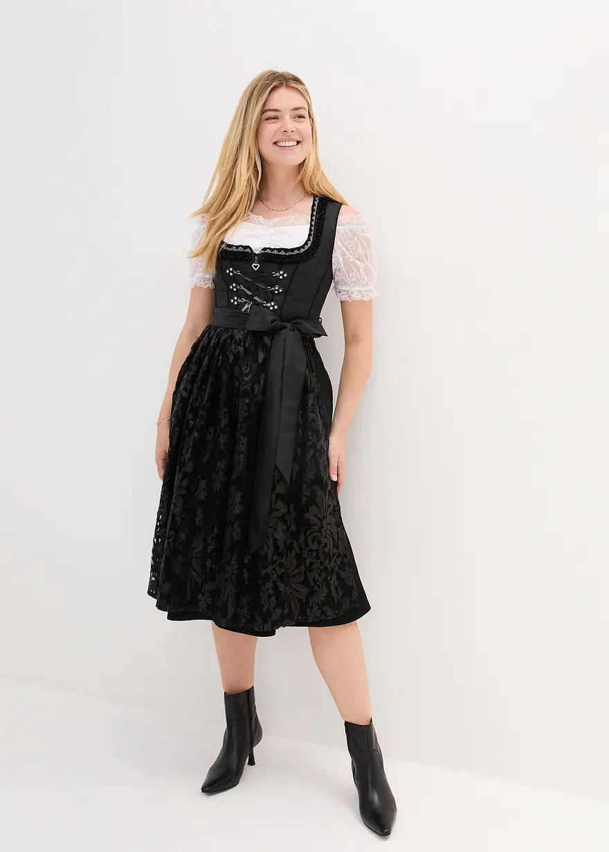 Dirndl mit Pailletten Schürze (2-tlg.Set)