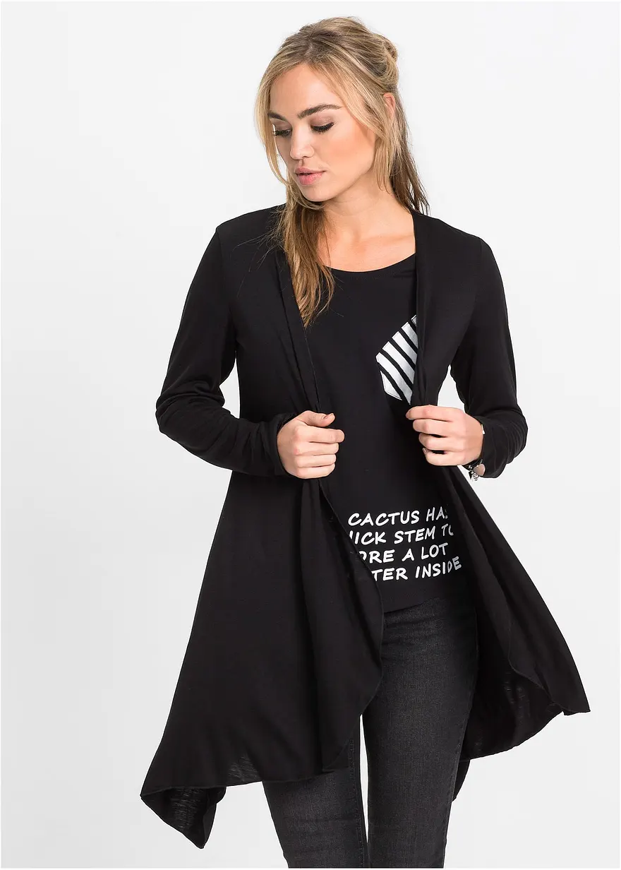 Shirtjacke aus Viskose-Mischung