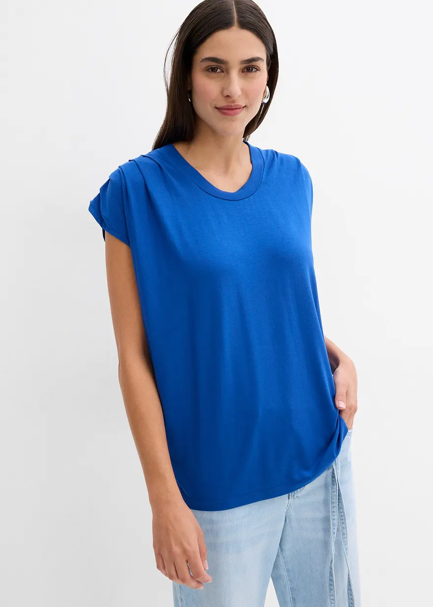 Shirt aus fließendem Viskose-Mix