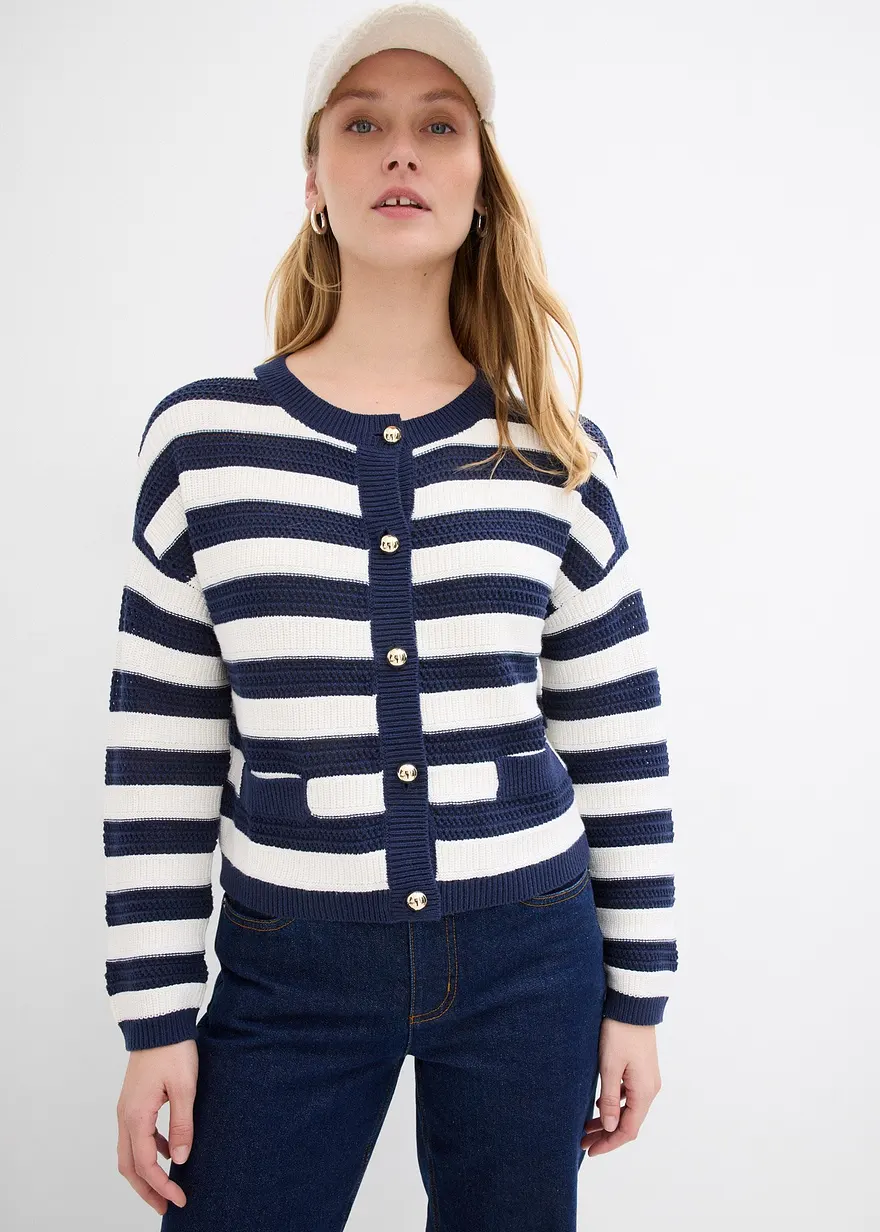 Strickjacke aus reiner Baumwolle