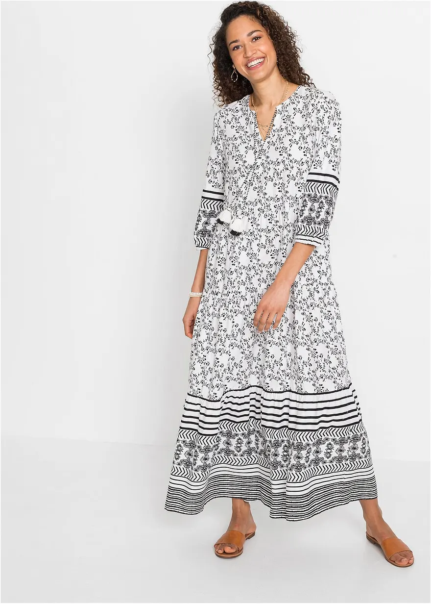 Maxikleid aus fließender Viskose