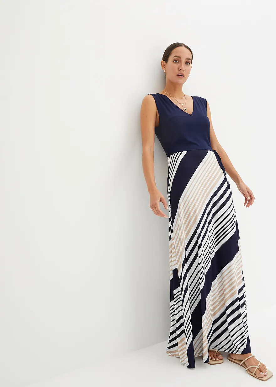 Maxikleid aus softem Viskose-Mix