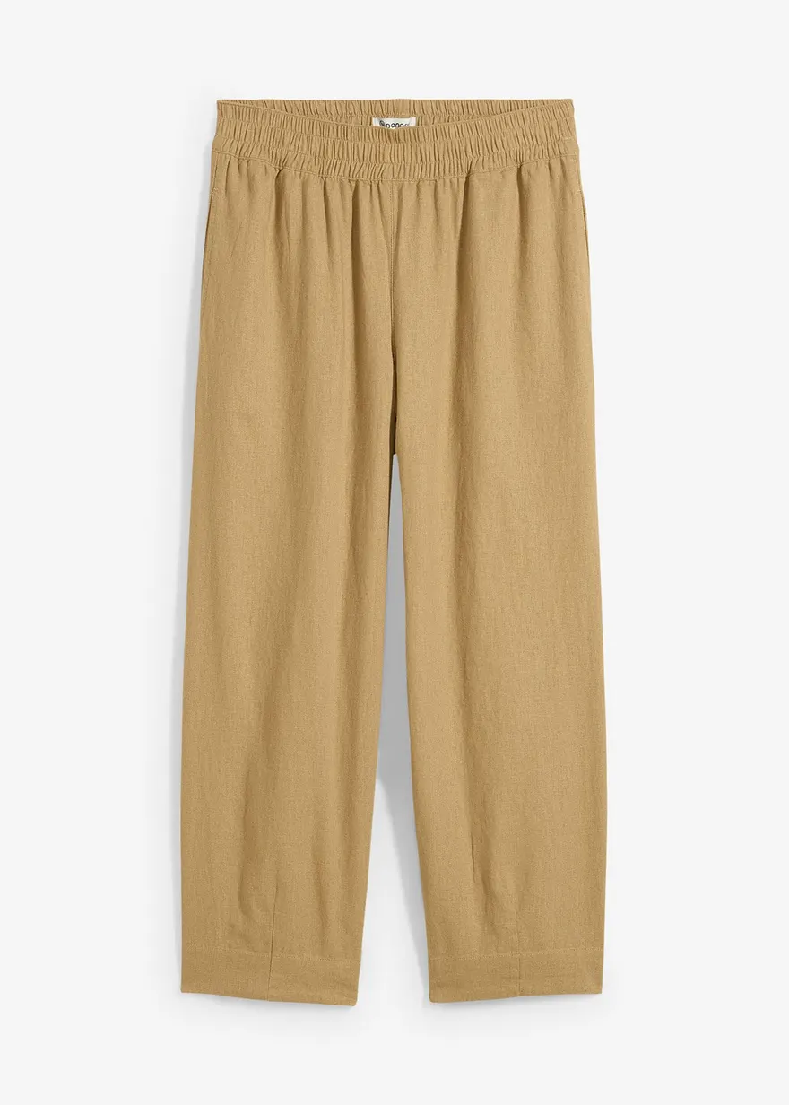 Schlupfhose mit Leinen, 7/8- Länge