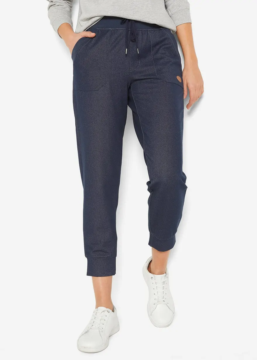 7/8-Sweathose in Jeansoptik