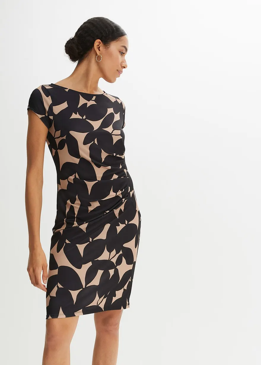 Jerseykleid aus recyceltem Polyester