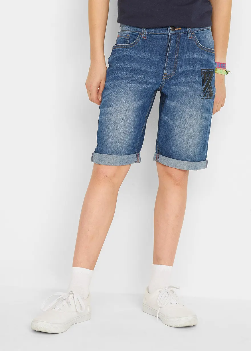 Stretchjeans-Bermuda, Slim Fit