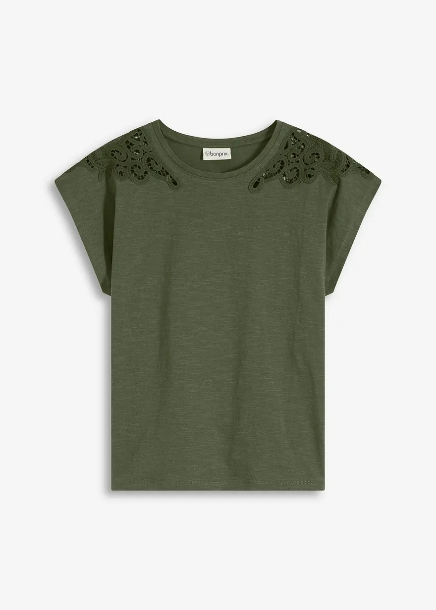 Shirt mit Crochet Detail