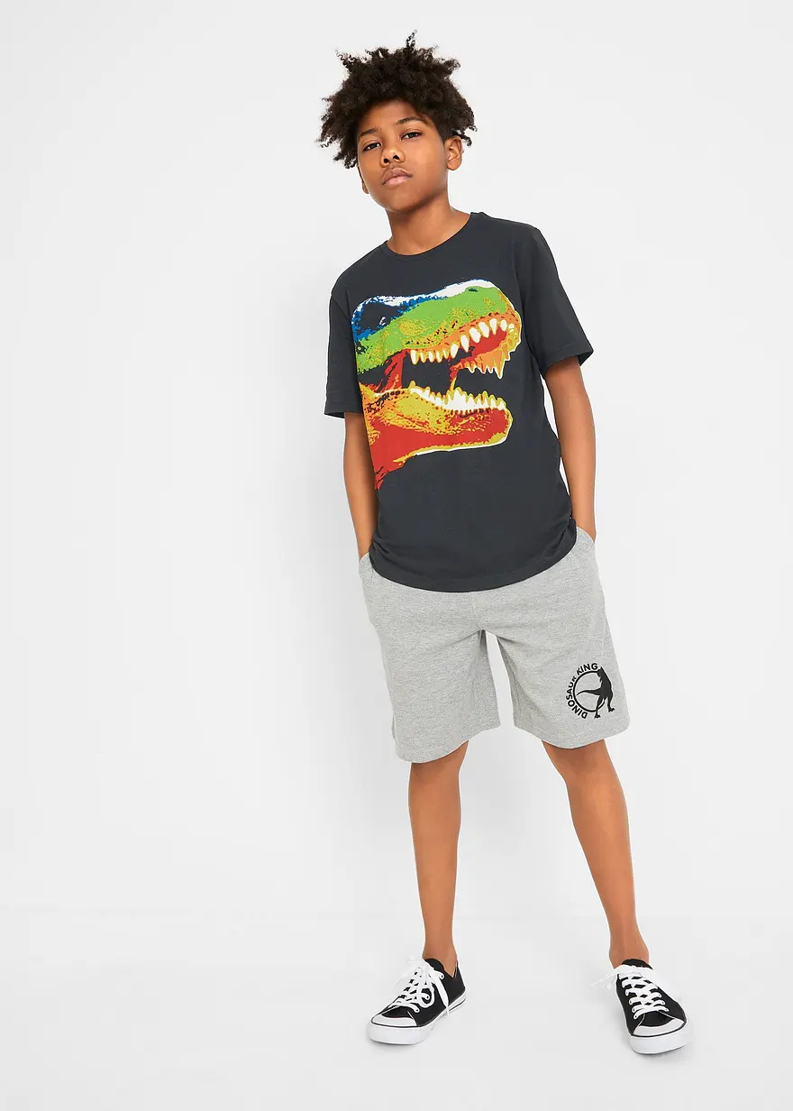 T-Shirt und Jersey-Bermuda (2-tlg. Set)