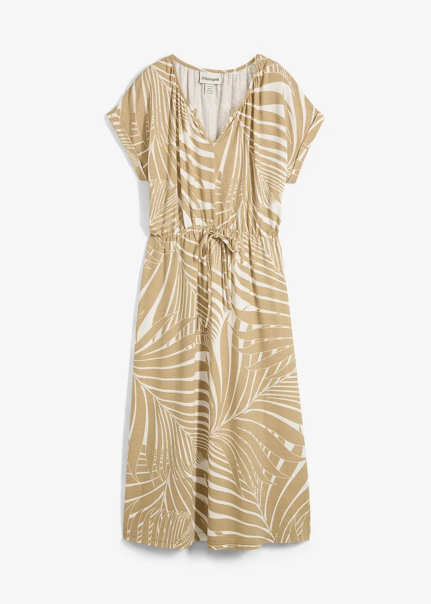 Jerseykleid aus fließendem Viskose-Mix
