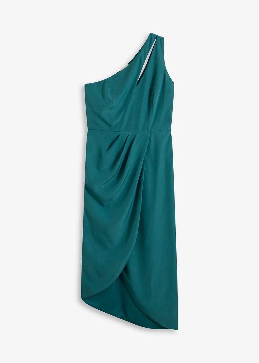 Satin-Kleid mit Drapierung