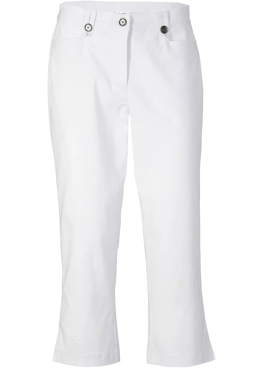 7/8-Bengalin-Hose mit Schlitz und Bequembund