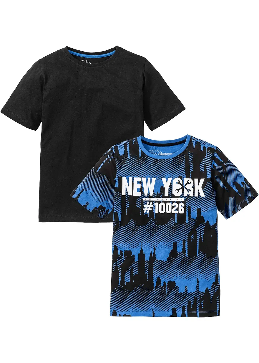 T-Shirt (2er Pack) aus reiner Baumwolle