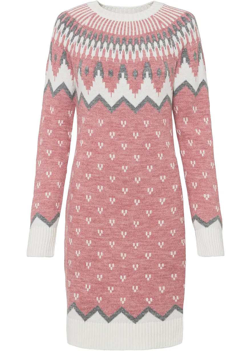 Strickkleid mit Norwegermuster