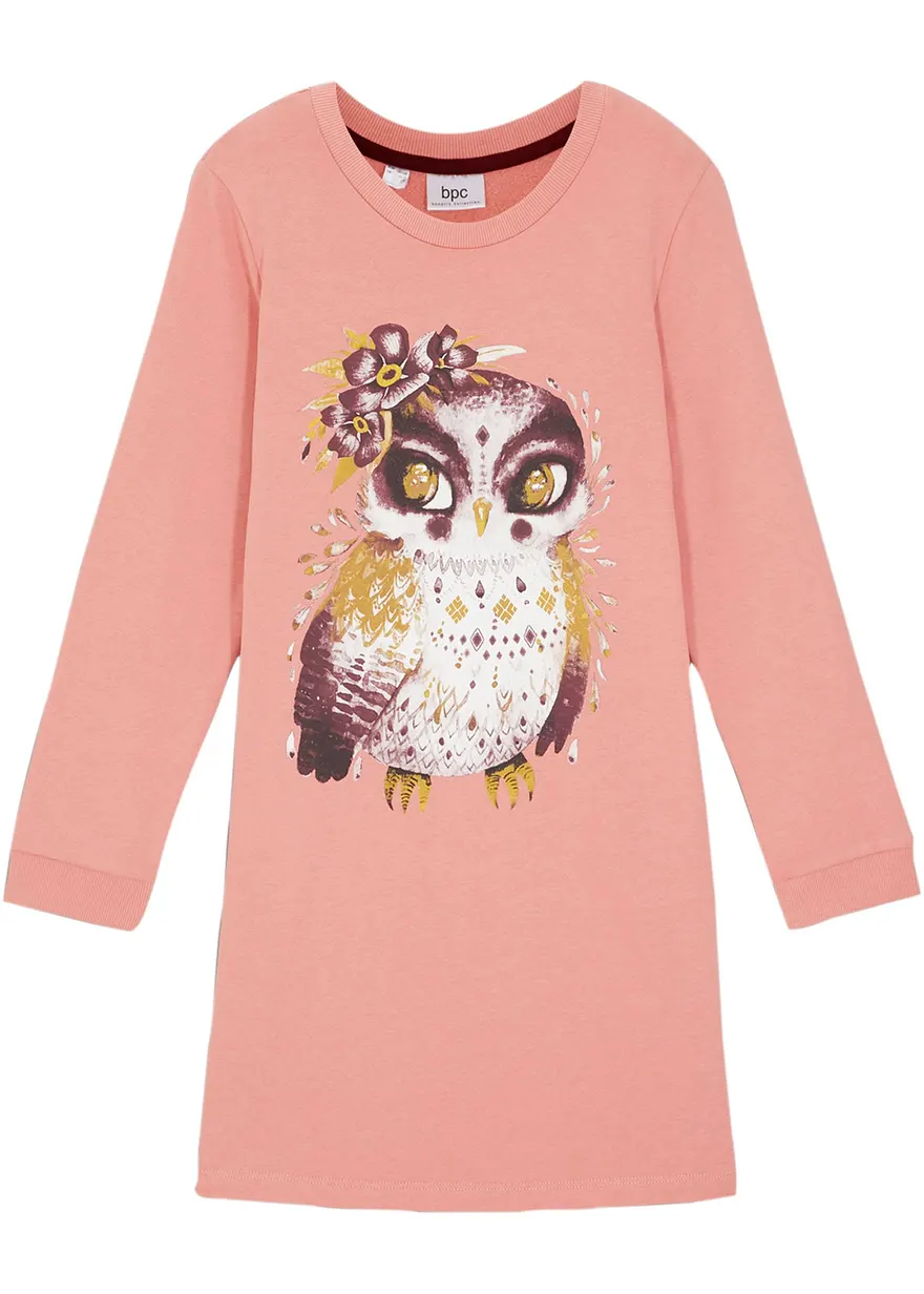 Sweatkleid aus reiner Baumwolle