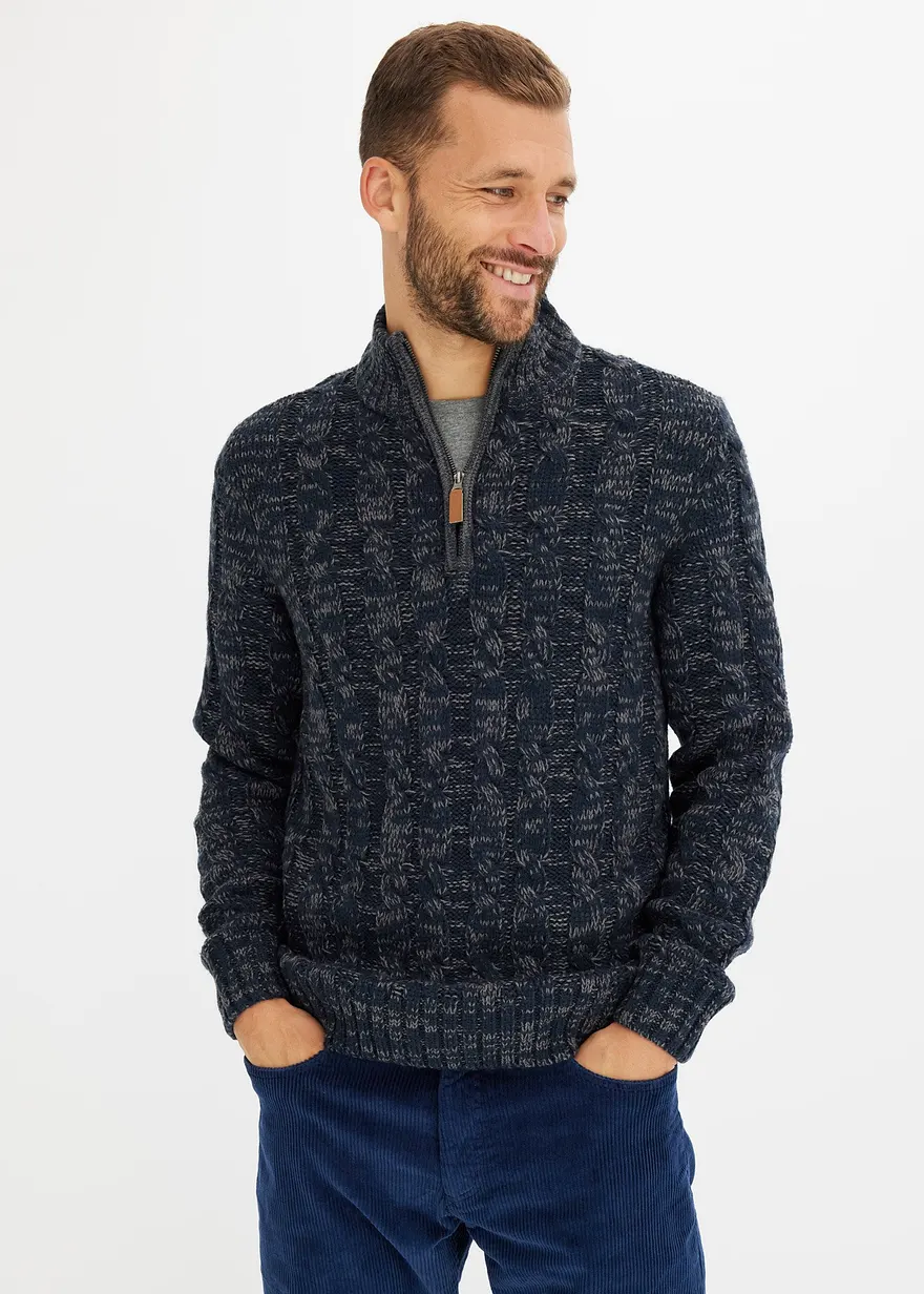 Troyer Pullover mit Reißverschluss