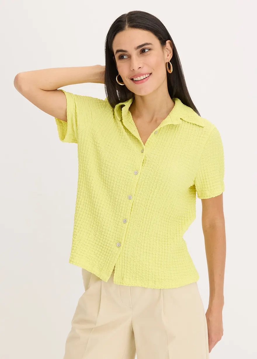 Shirtbluse mit Struktur