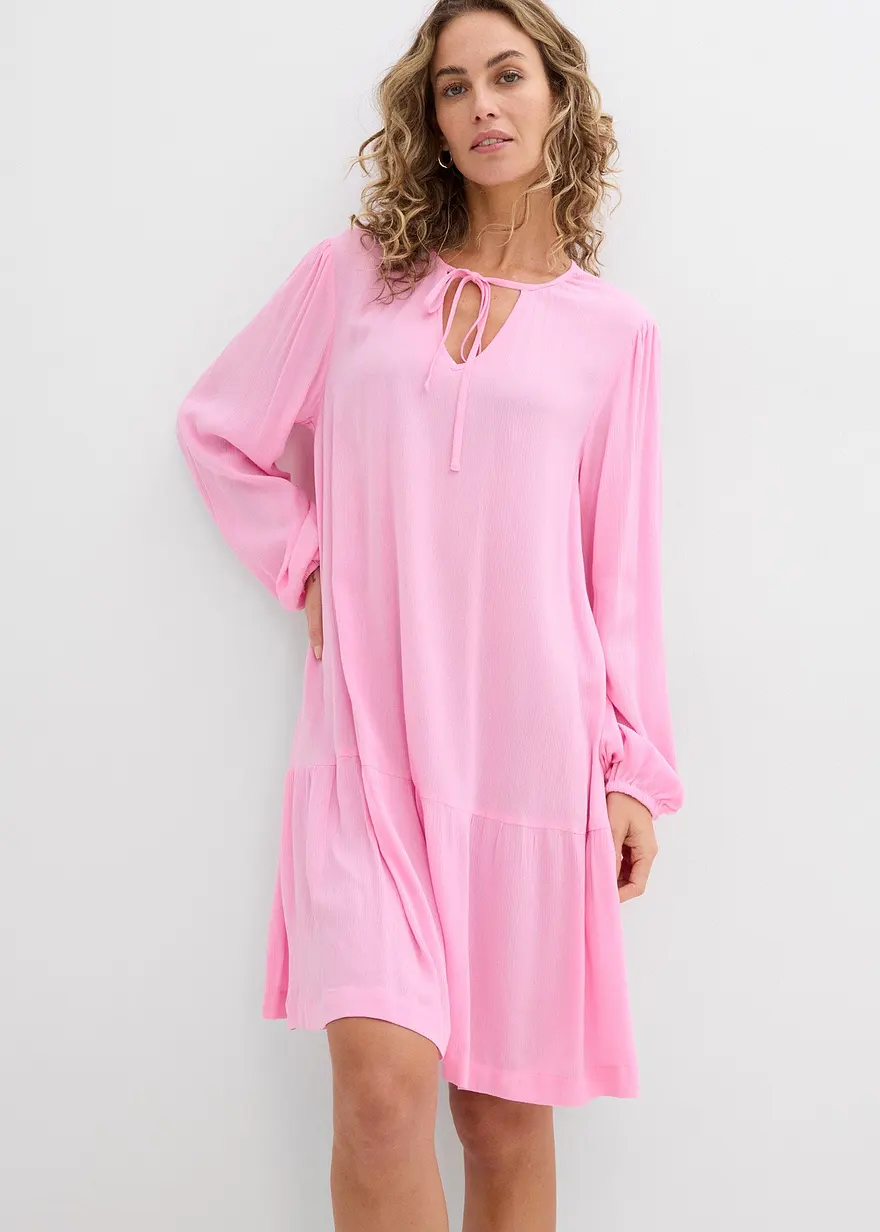 Tunika-Kleid aus fließender Viskose
