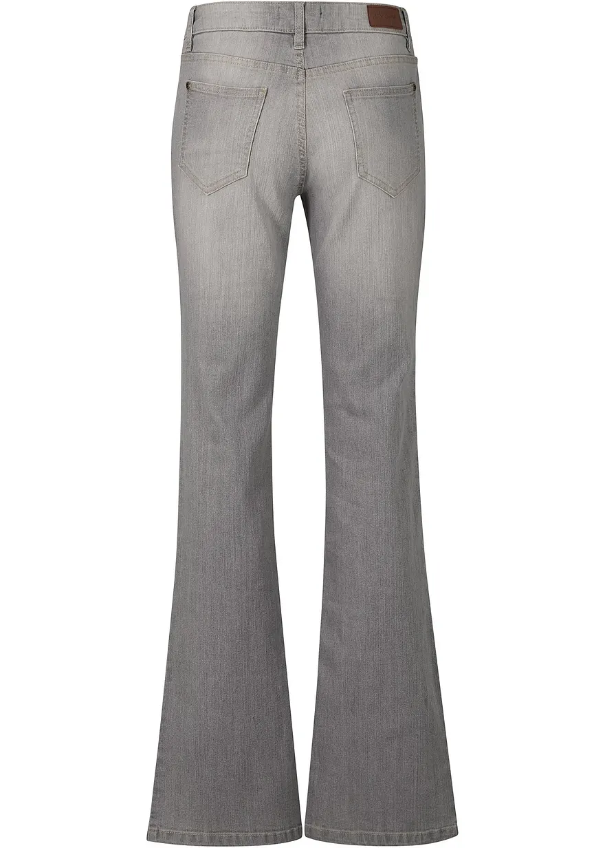 Bootcut Jeans Mid Waist, Komfort-Stretch